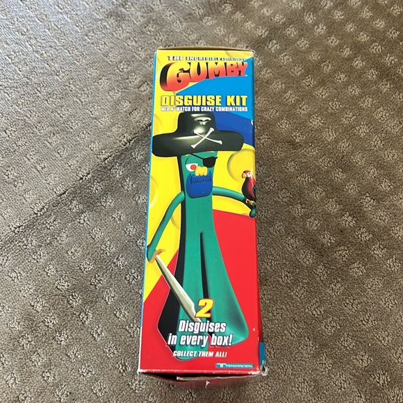 Vintage 1996 Gumby Disguise Kit - Cowboy & Clown Kit New in the Box - Picture 4 of 8